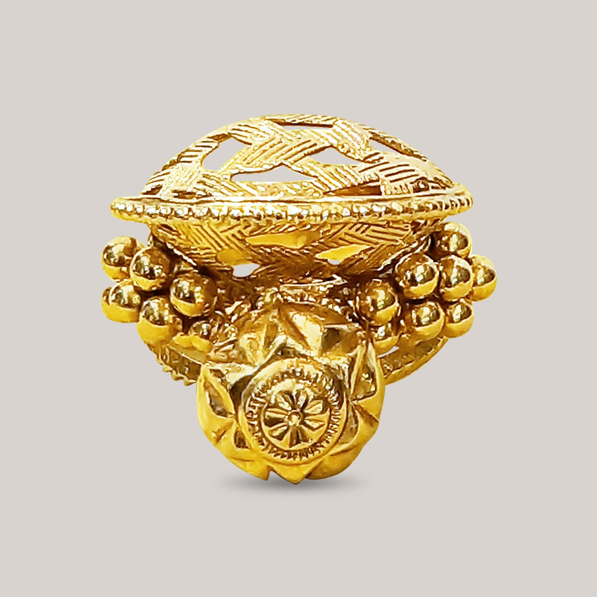 Abstract Anecdotes Gold Ring