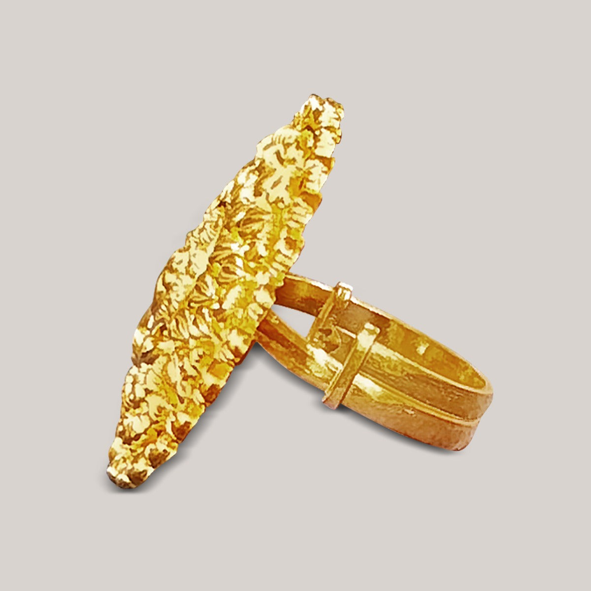 Gleaming Rays Gold Ring