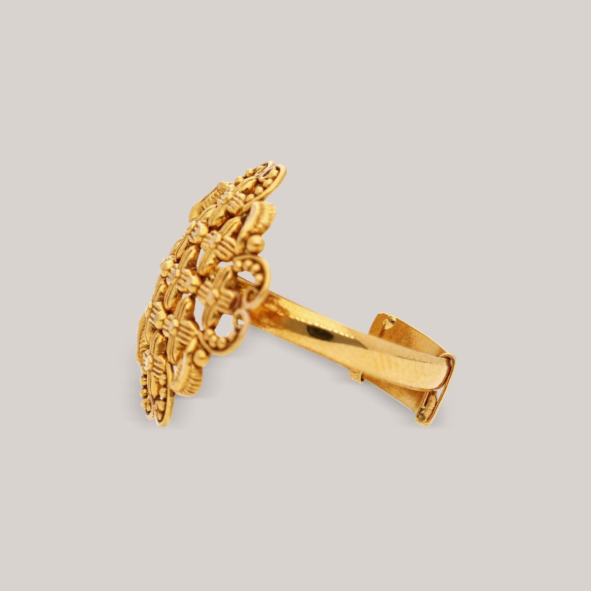 Floral Majesty Gold Ring