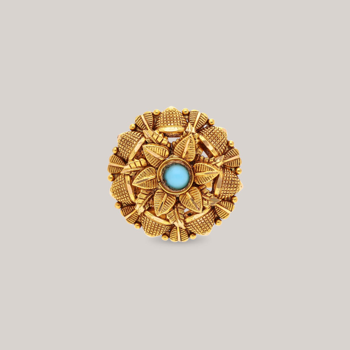 Golden Petal Symphony Gold Ring