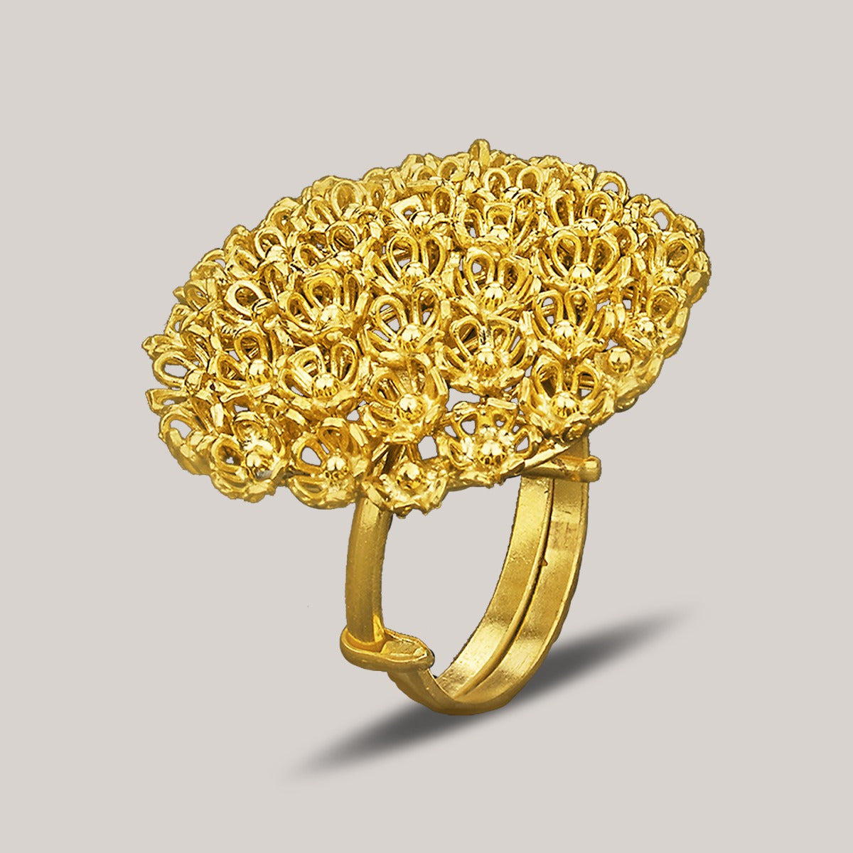 Rosey Chunky Gold Ring