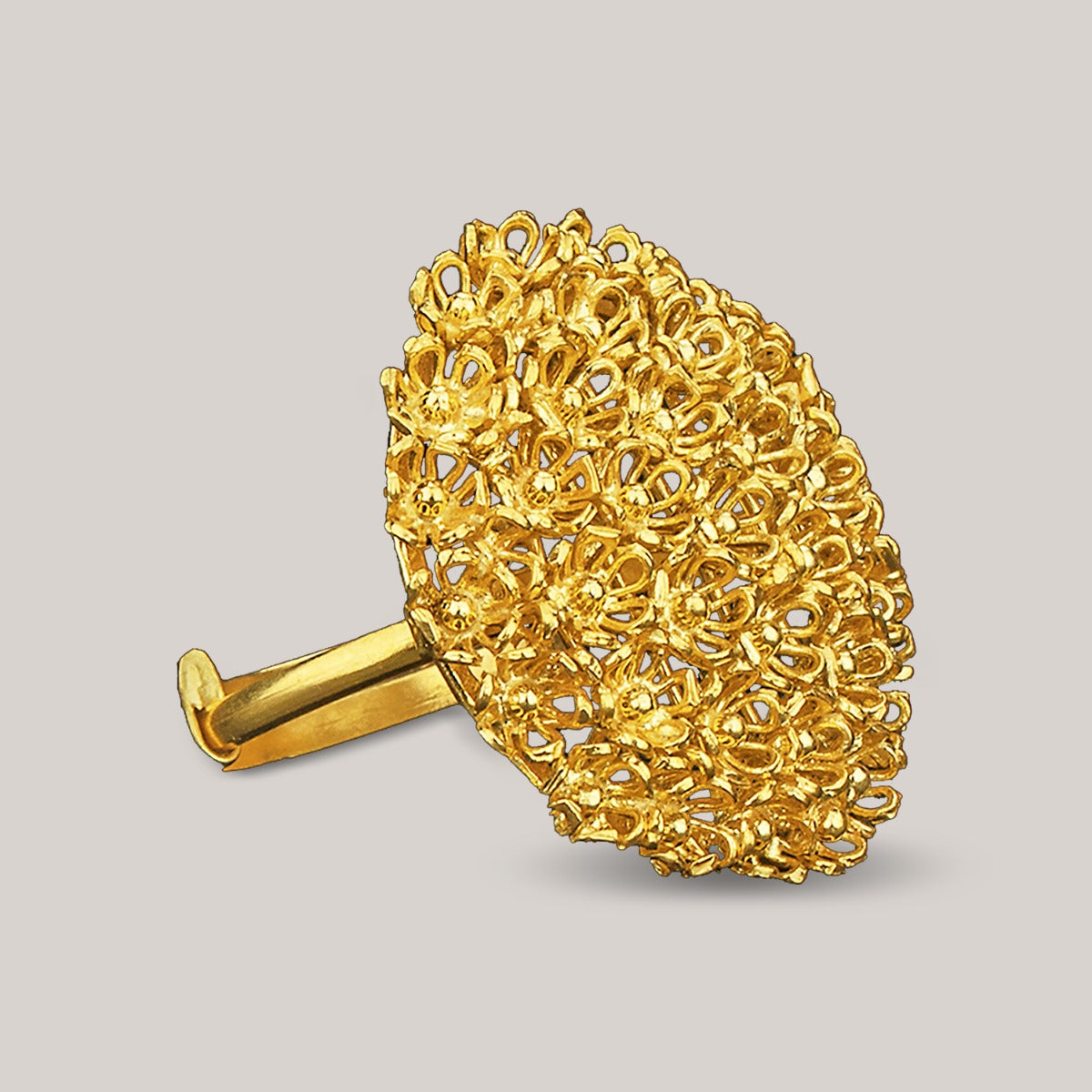 Rosey Chunky Gold Ring