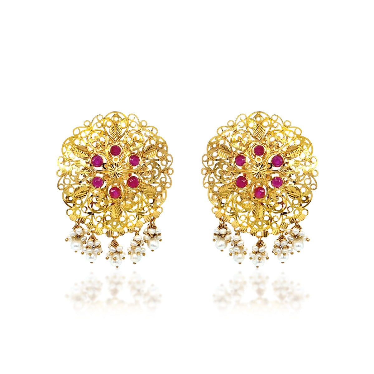 Fanny Floweret Gold Earrings