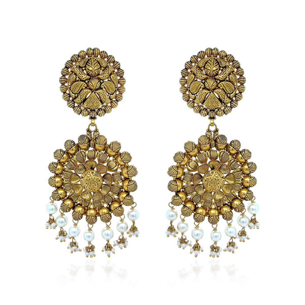 Gaura Floret Gold Earrings