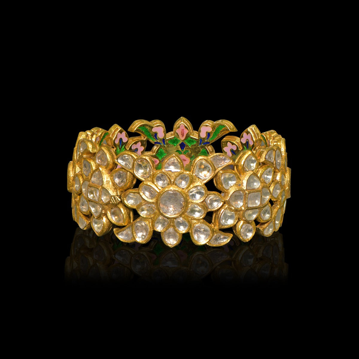 Mira Cluster Polki Bangle