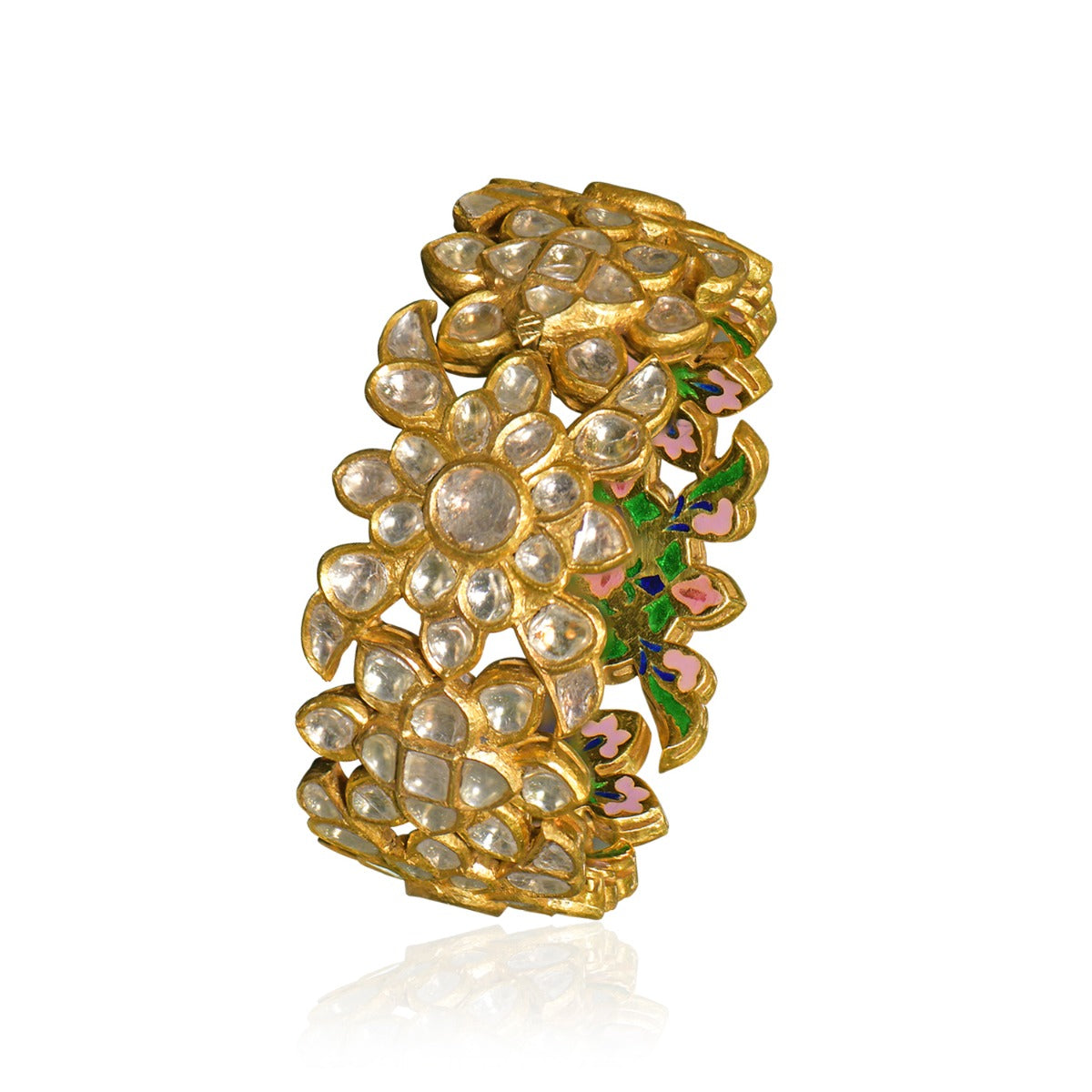 Mira Cluster Polki Bangle