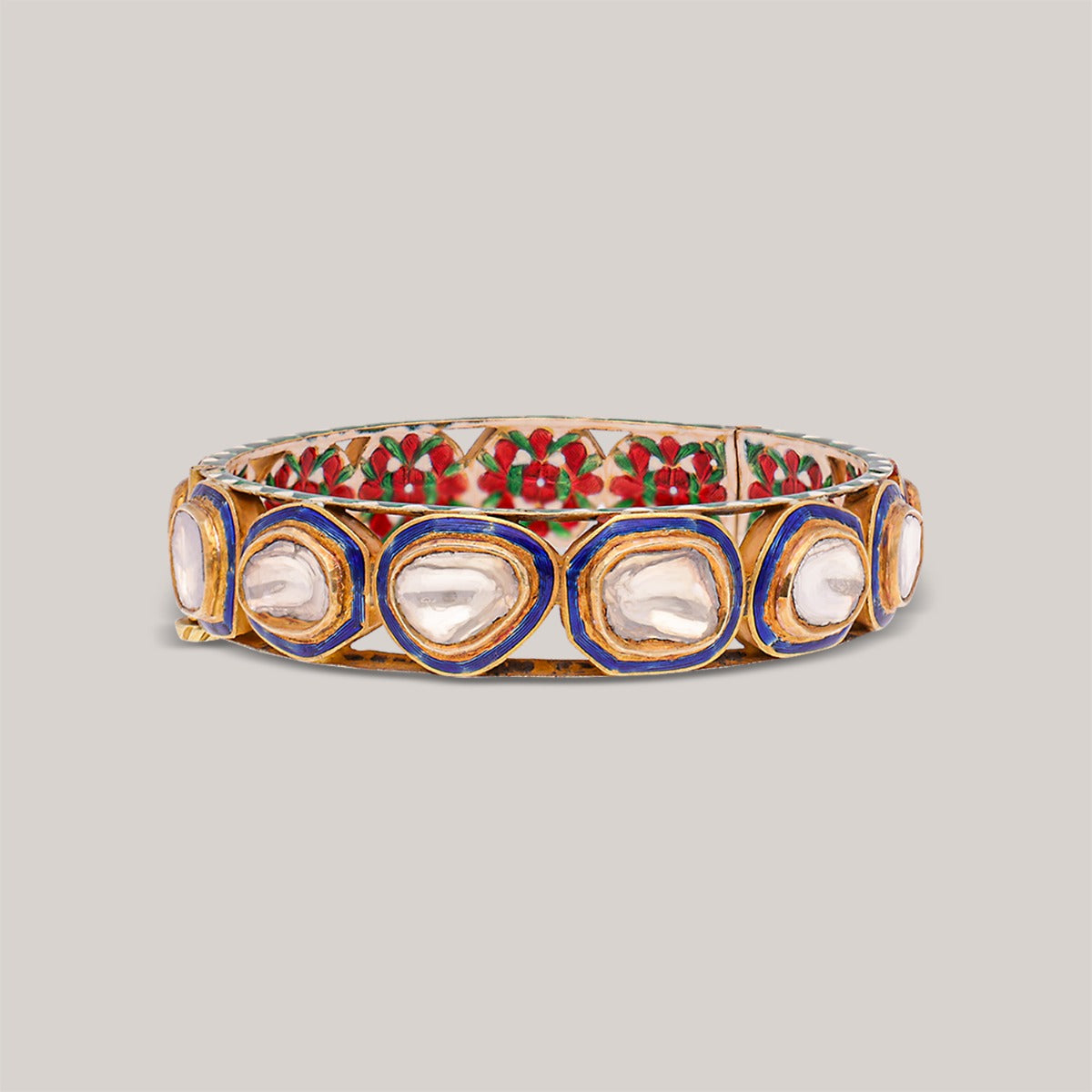 Blossom Royale Polki Bangle Set