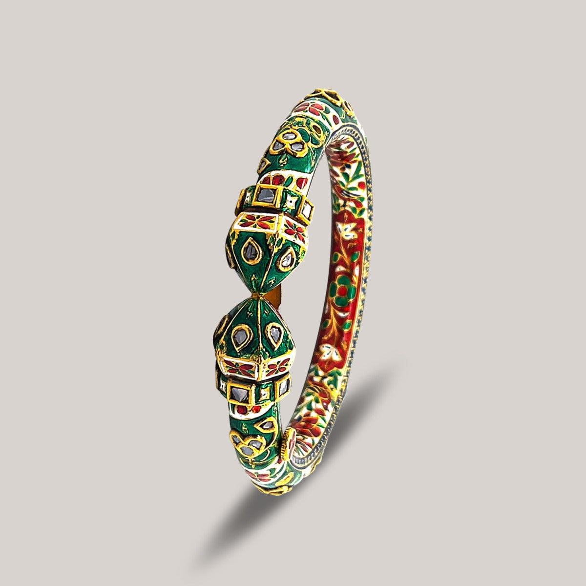 Royal Nouveau Polki  Bangle