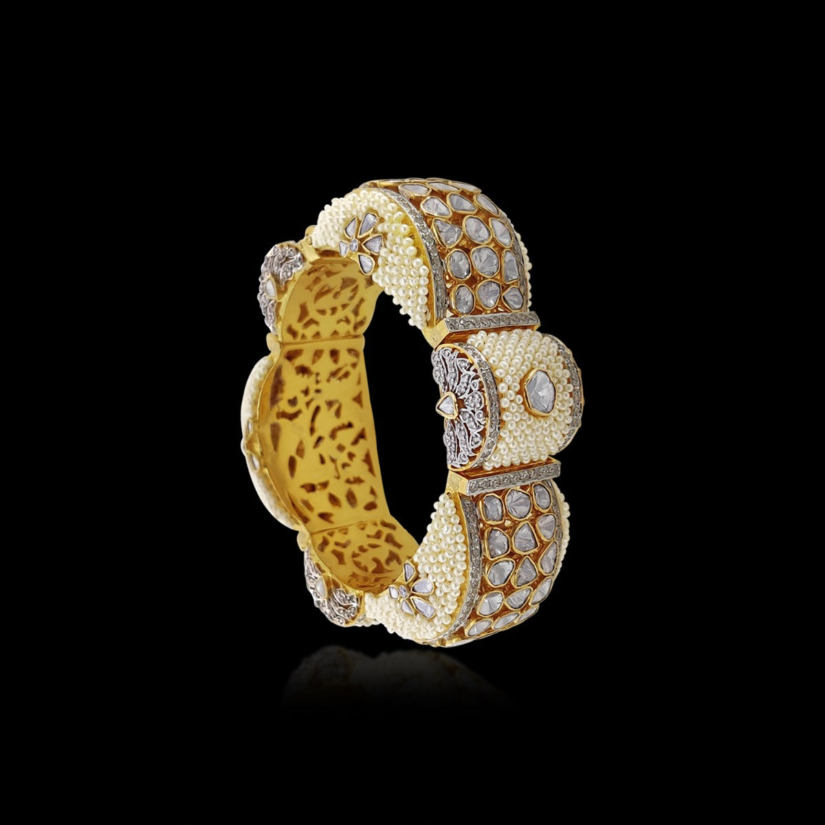 Bumpy Road Polki Bangle