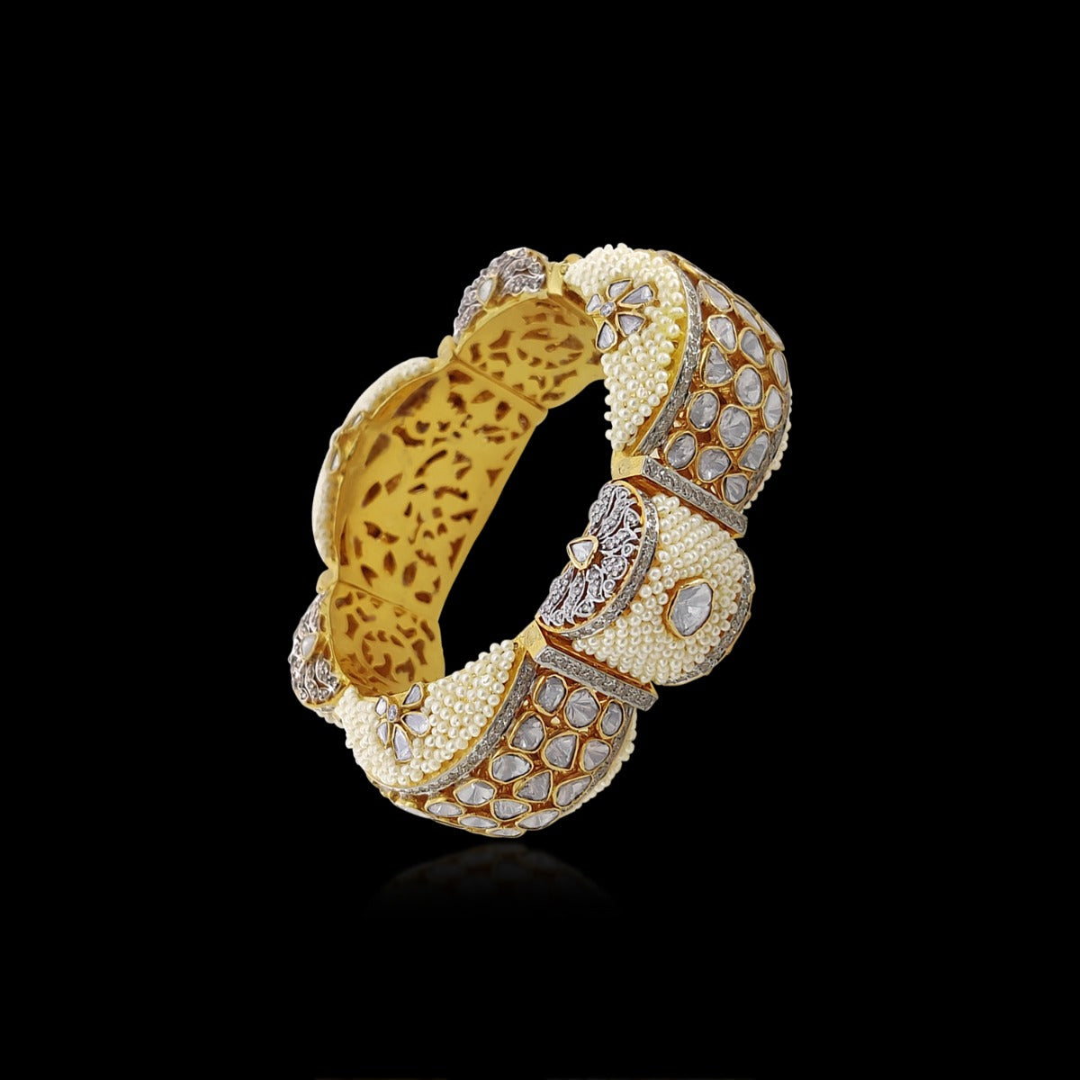 Bumpy Road Polki Bangle