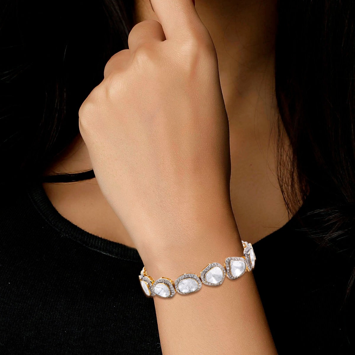Halo Polki Bracelet