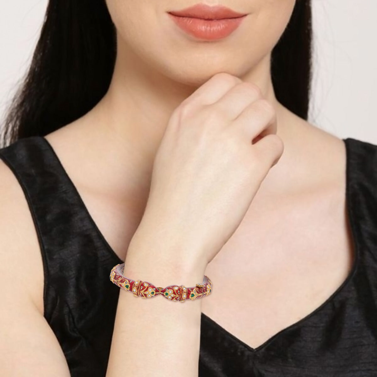 Amolika Polki Bangle