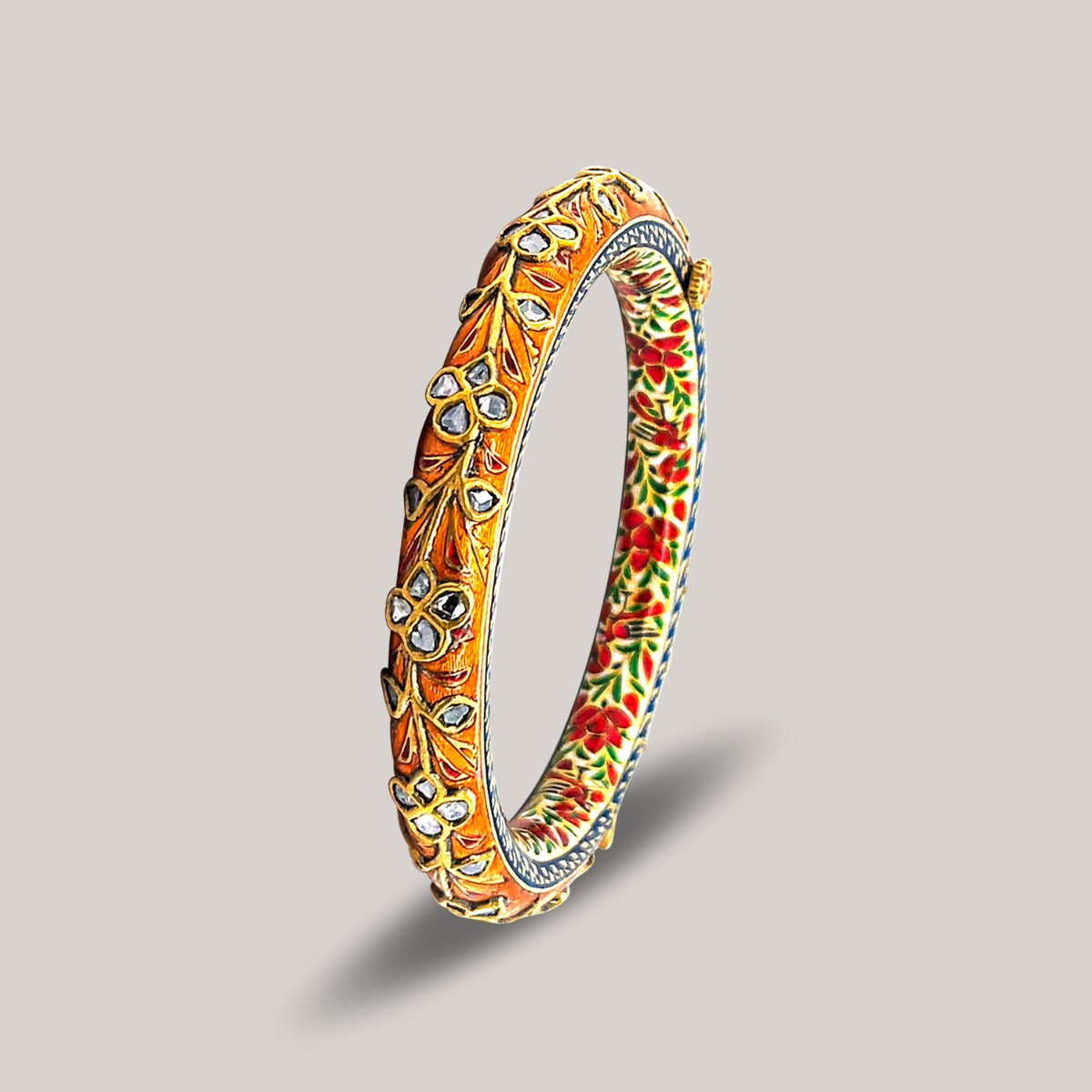 Golden Tone Polki Bangle