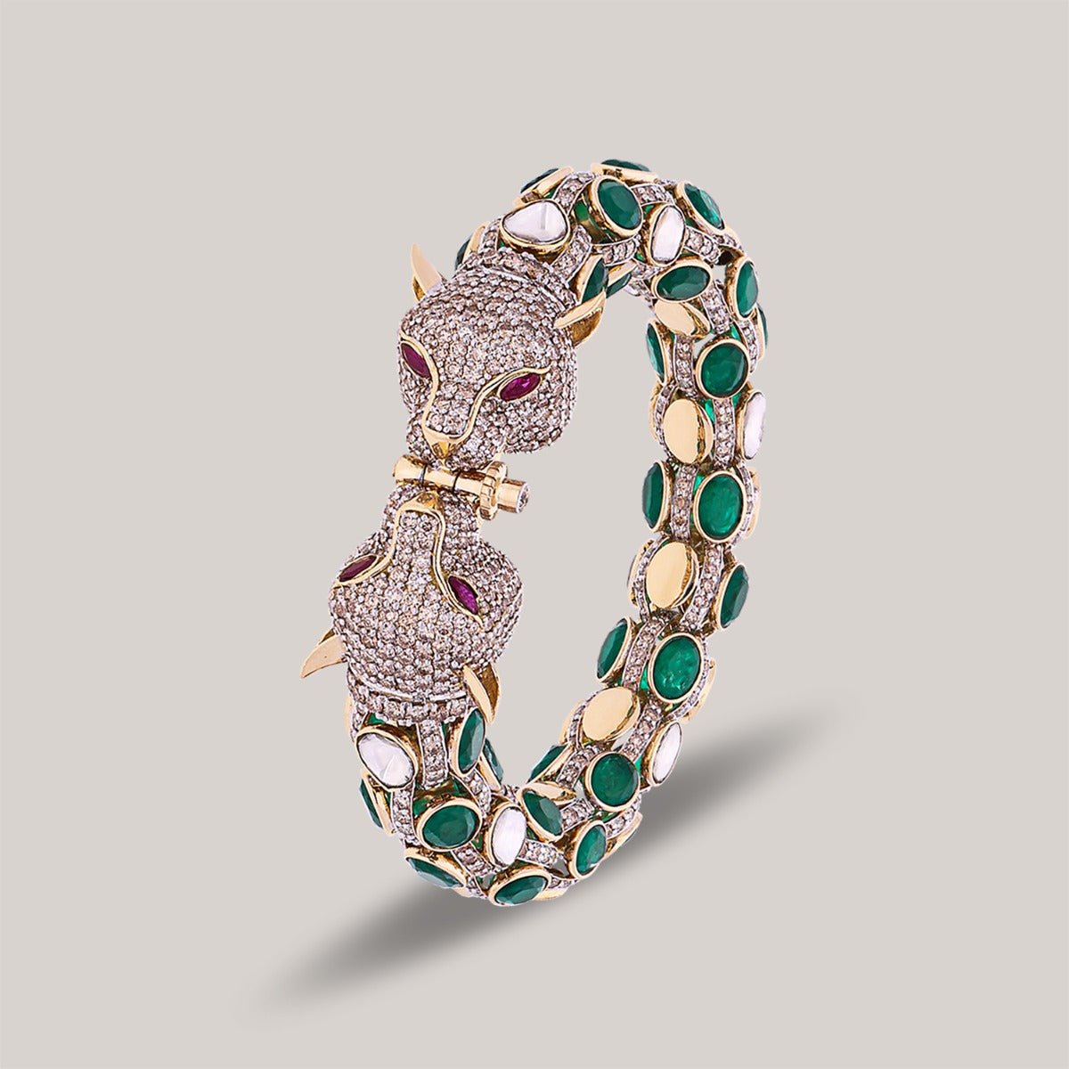 Cloisonne Faux Polki Bangle