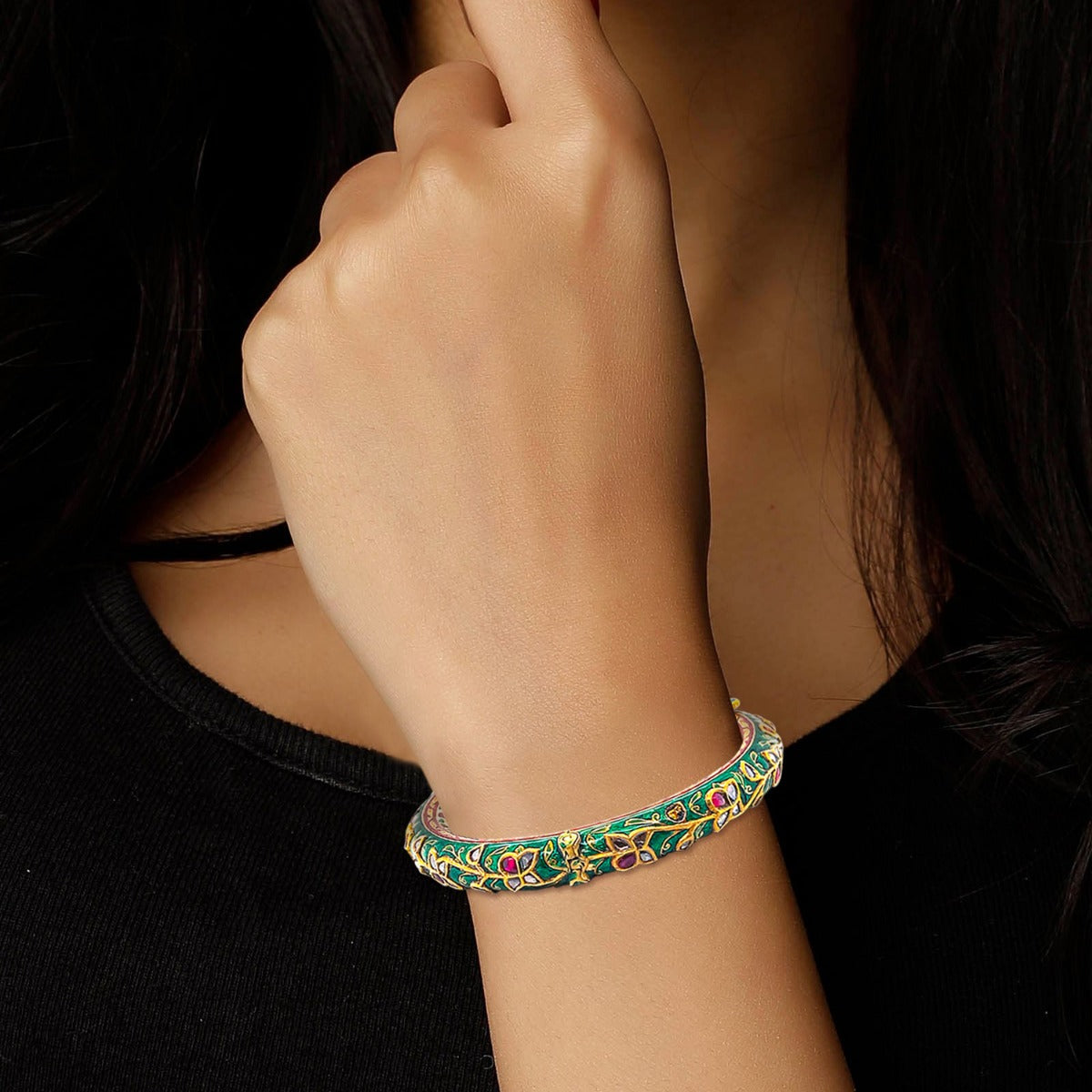 Trival Vintage Polki Bangle