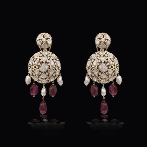 Wall of Arc Polki Earrings