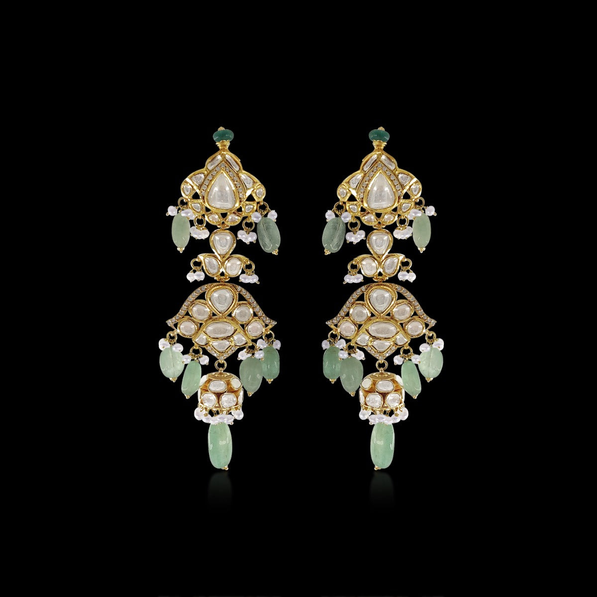 Green Hornet Polki Necklace Set