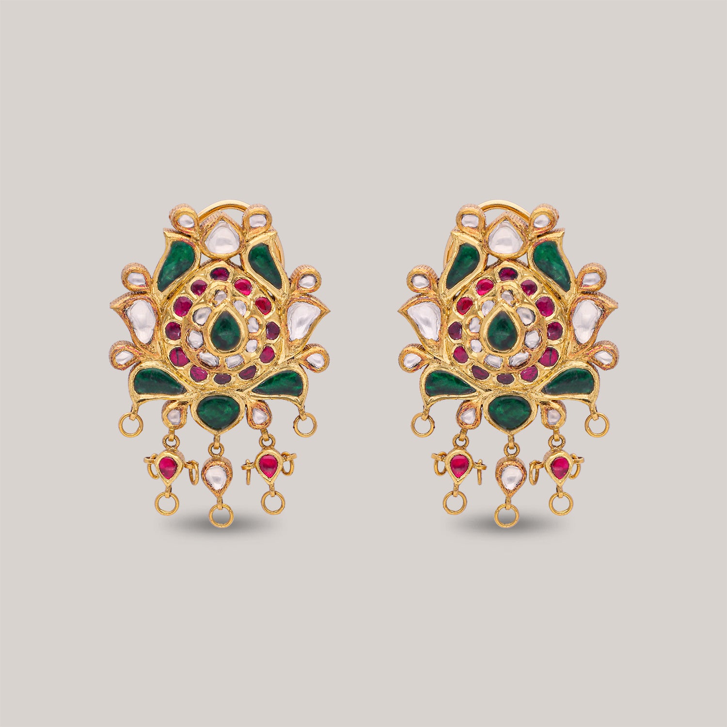 Ambre Polki Earrings