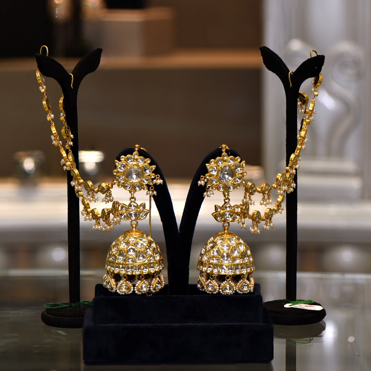 Prettiness Polki Traditional Earrings