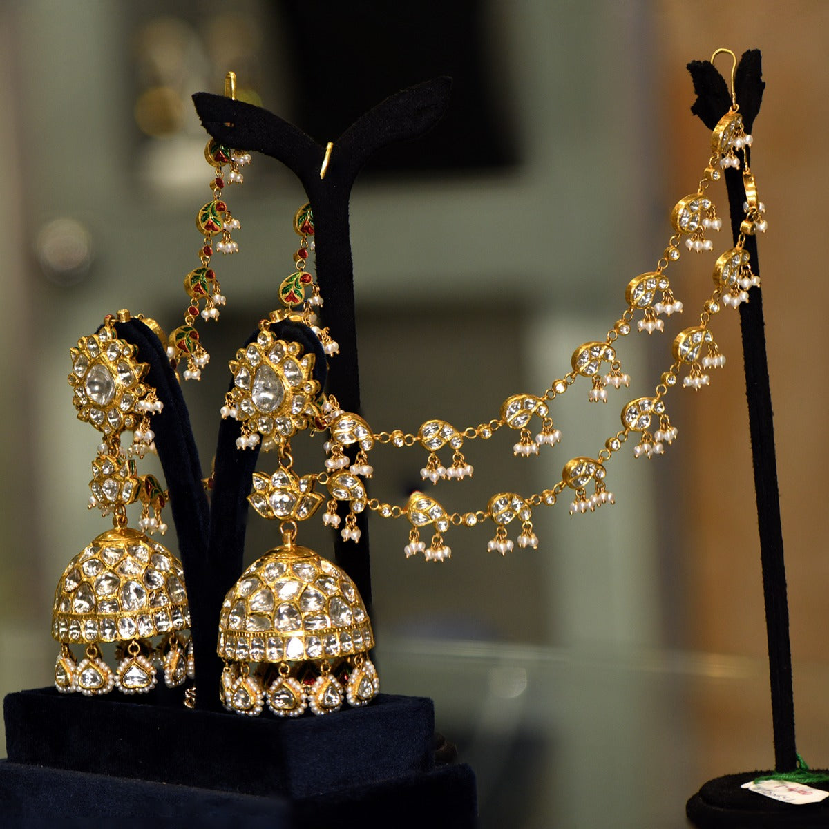 Prettiness Polki Traditional Earrings