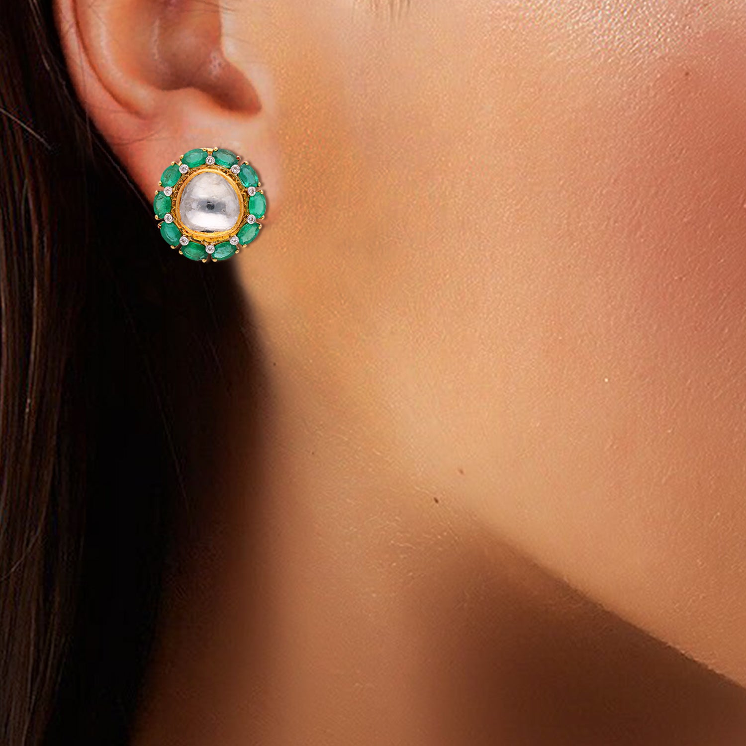 Dua Polki Earrings