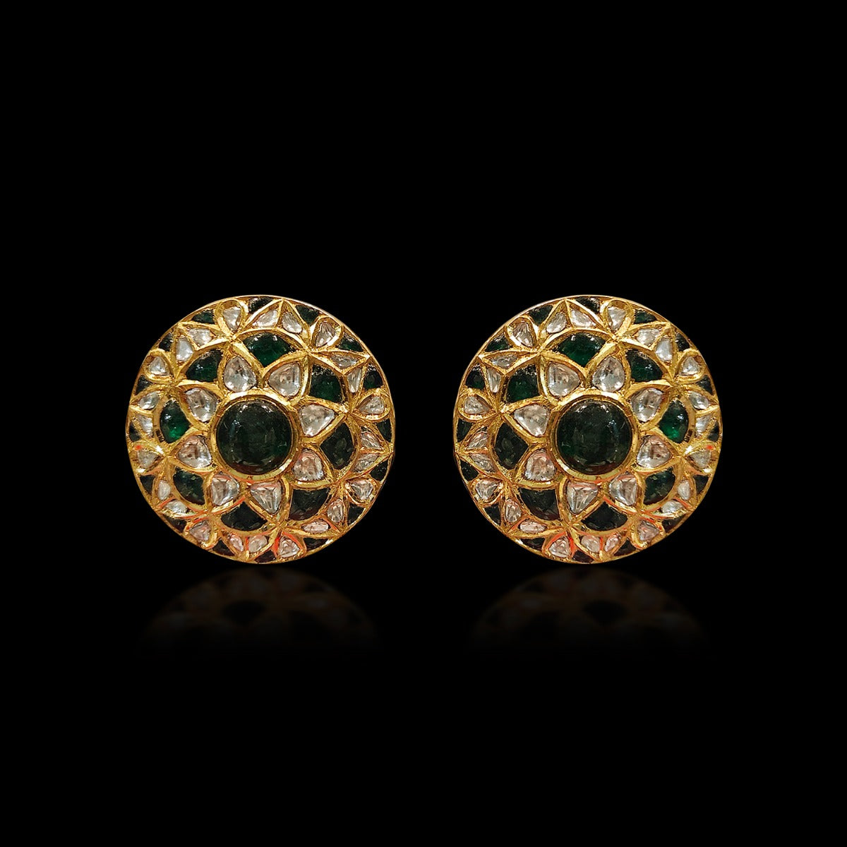 Genevia Gemstone Polki Earrings