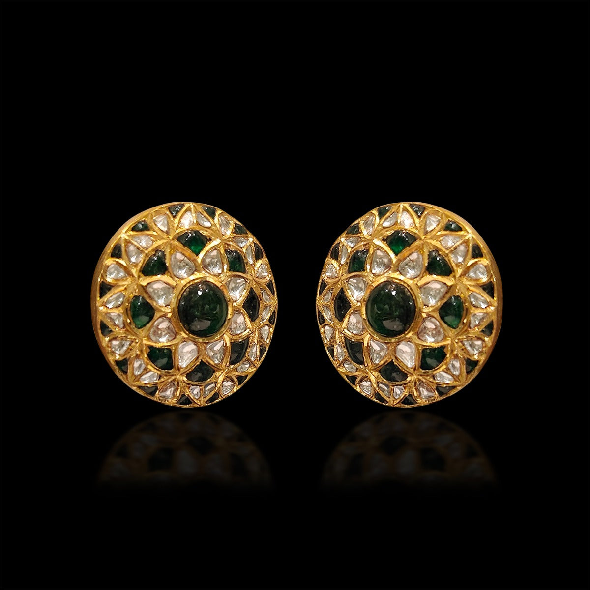Genevia Gemstone Polki Earrings