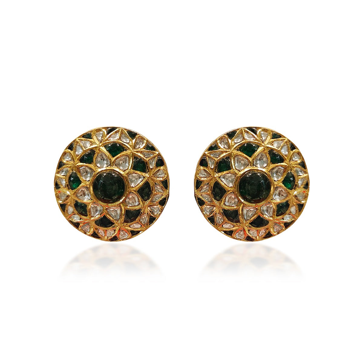 Genevia Gemstone Polki Earrings