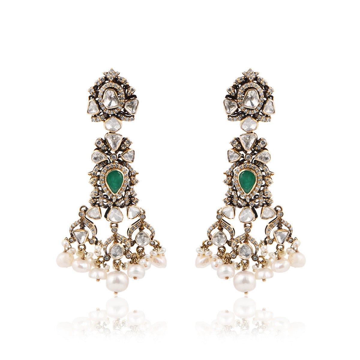 Crescent Cluster Polki Set