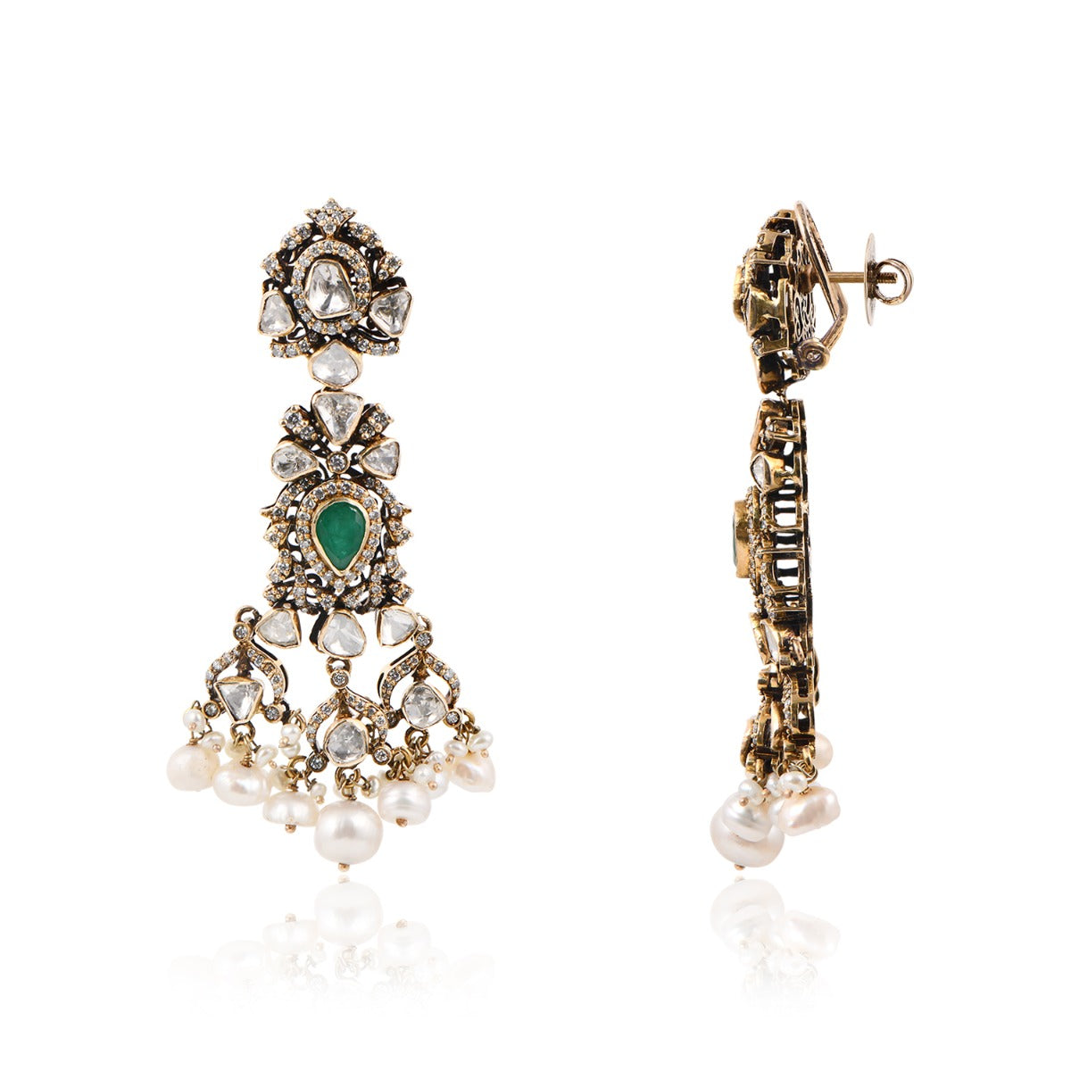 Crescent Cluster Polki Set