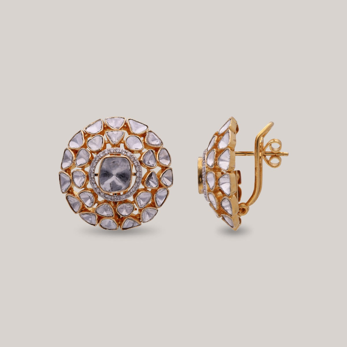 Chakarvyu Polki Earrings