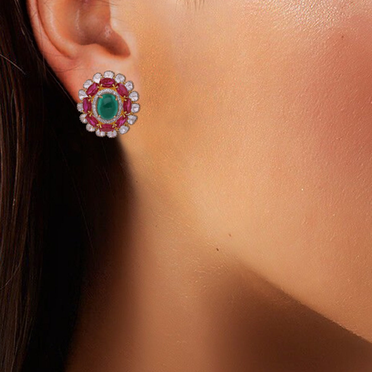 Dareen Polki Earrings