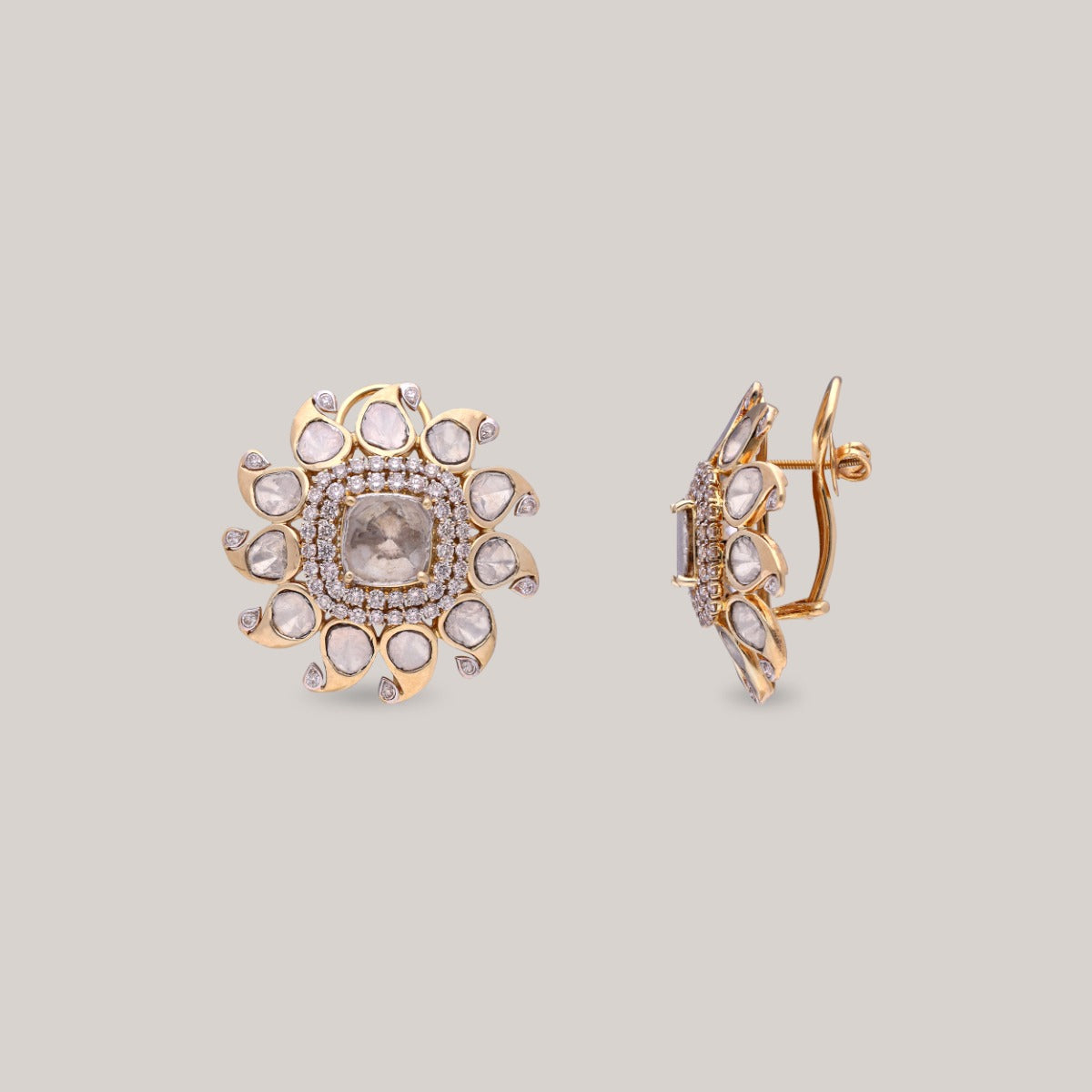 Victorian Shine Polki Earrings