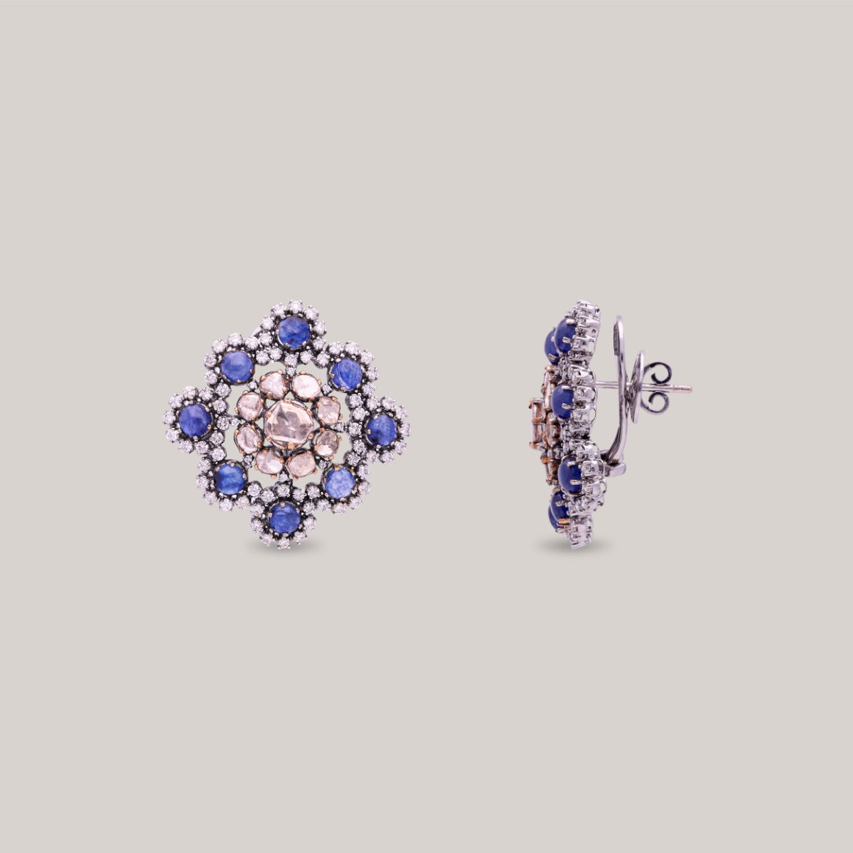 Royal Bloom Polki Earrings