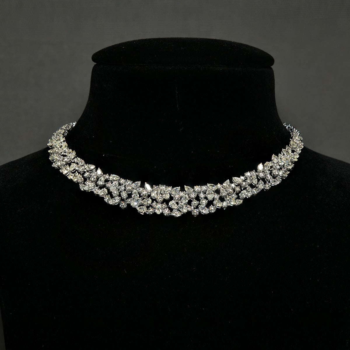 Princess Contour Diamond Necklace