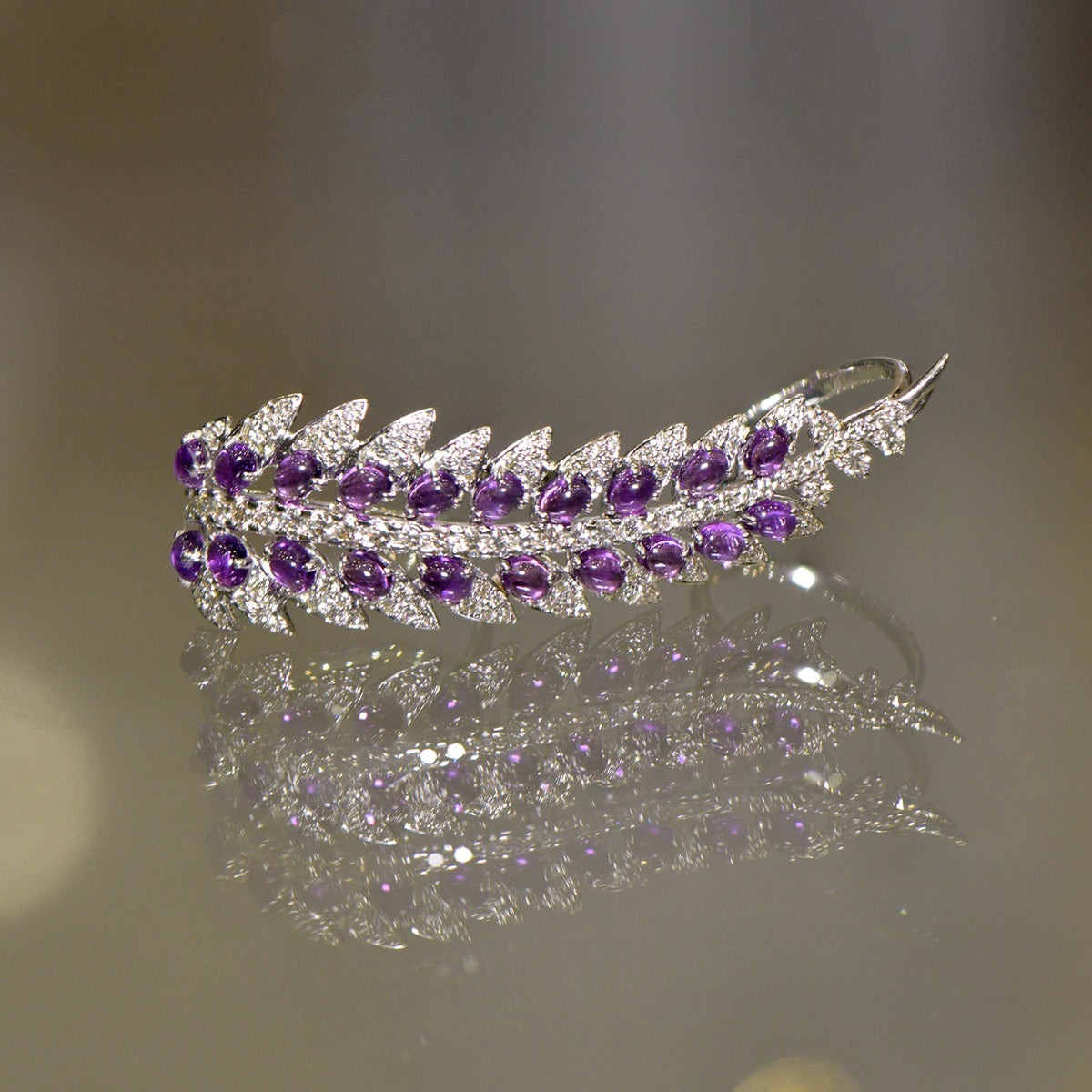 Purple Trail Diamond Ring