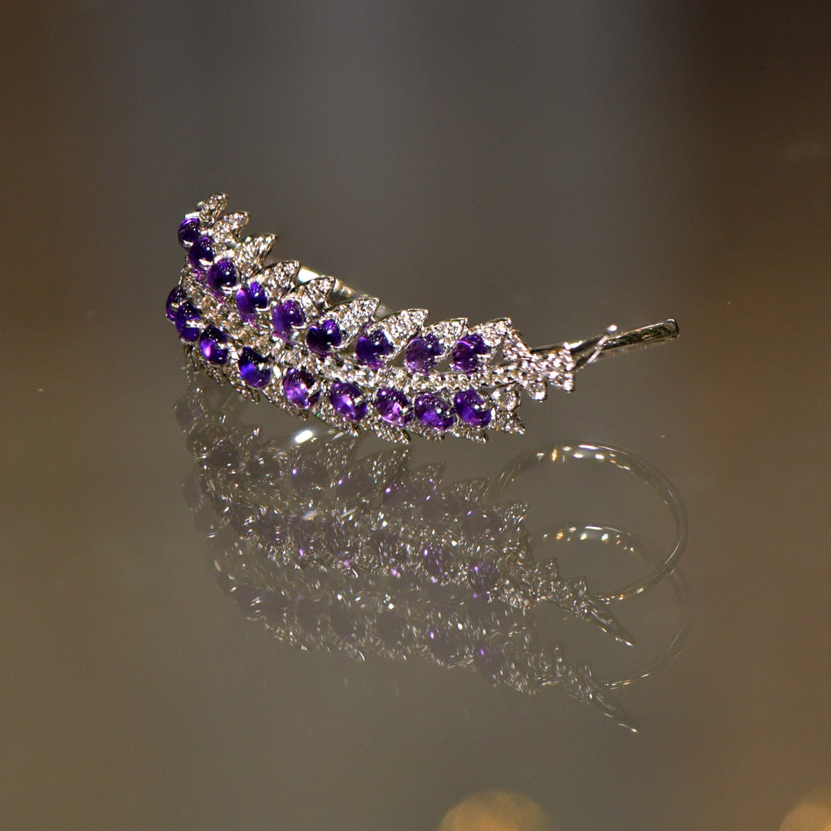 Purple Trail Diamond Ring