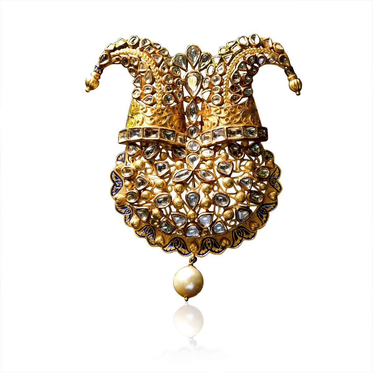 Joker's Hat Quirky Polki Pendant