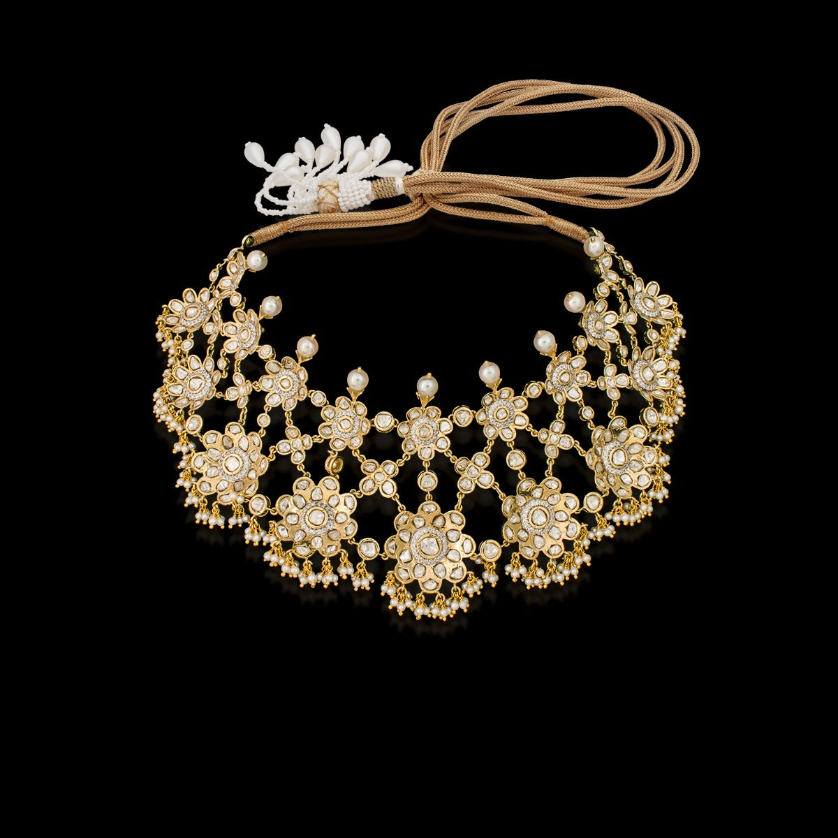 Shiny Stars Polki Necklace