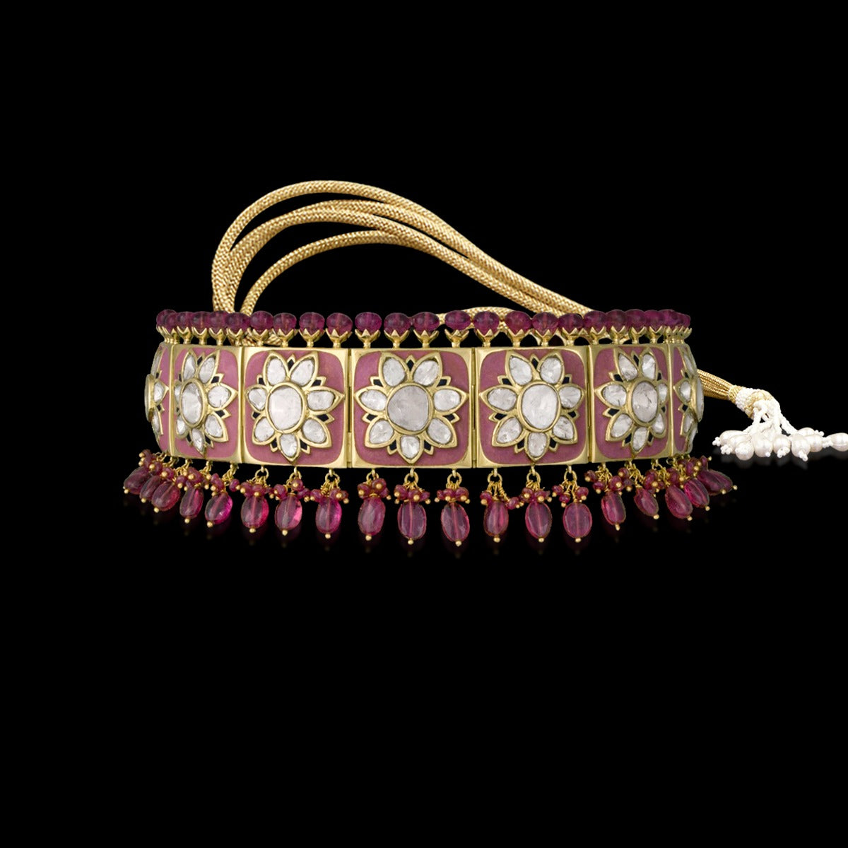 Tribal Vibrance Stone Polki Choker