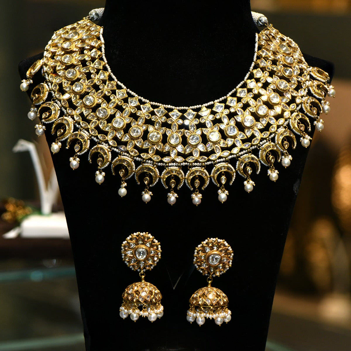 Bloom Town Polki Necklace Set