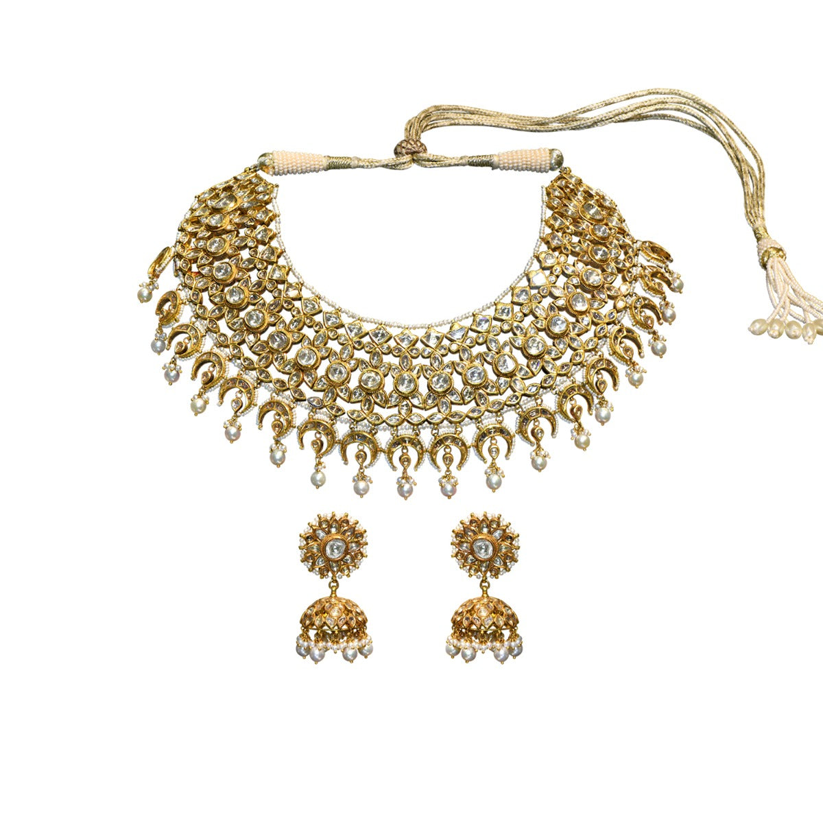 Bloom Town Polki Necklace Set