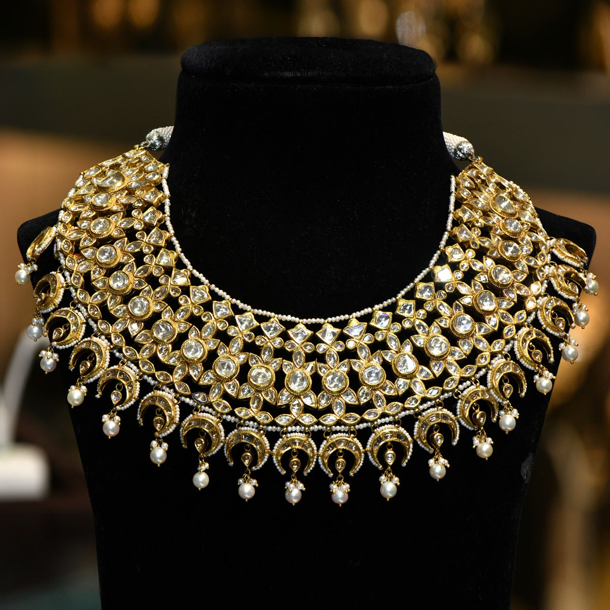 Bloom Town Polki Necklace Set
