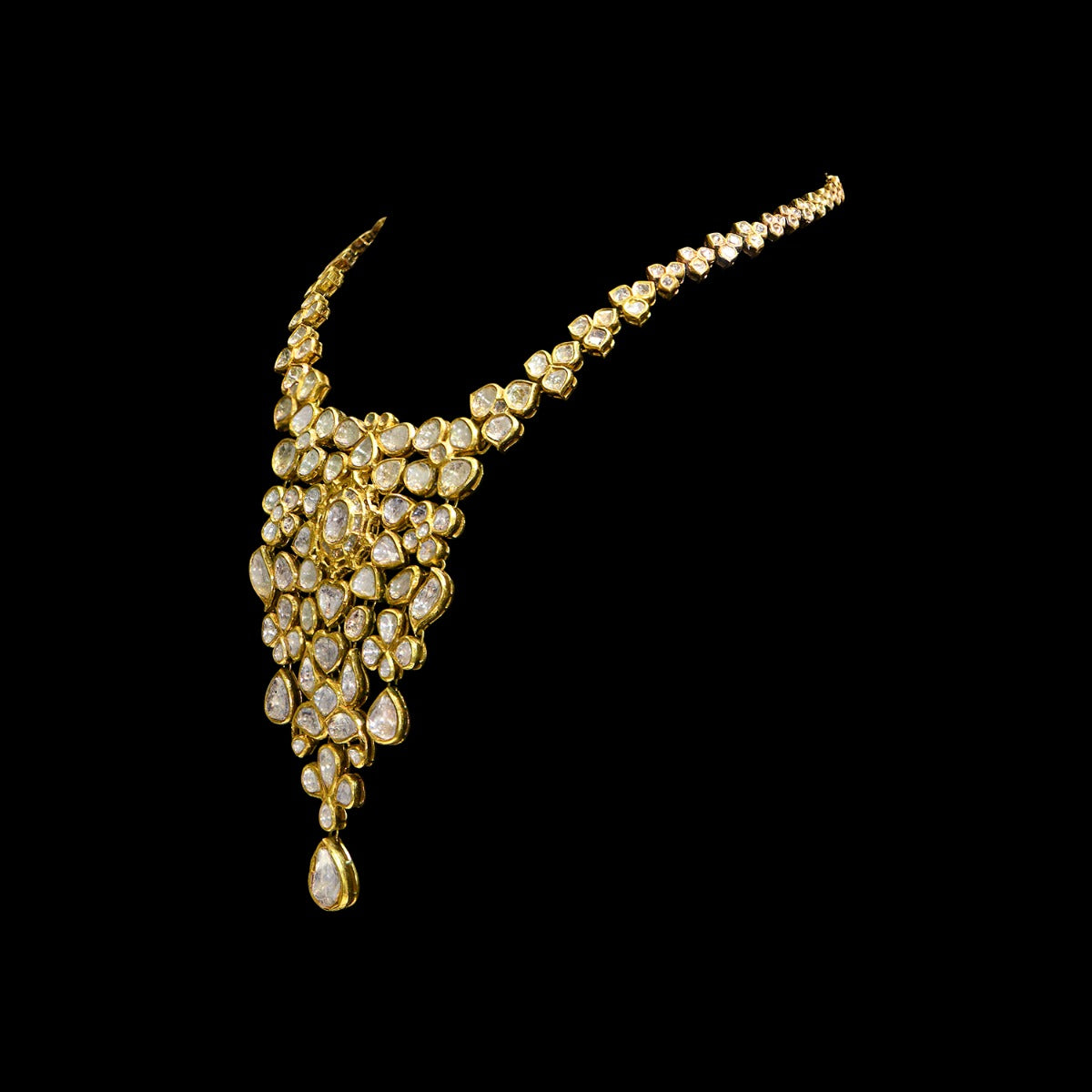 Colossal Canvas Polki Necklace Set