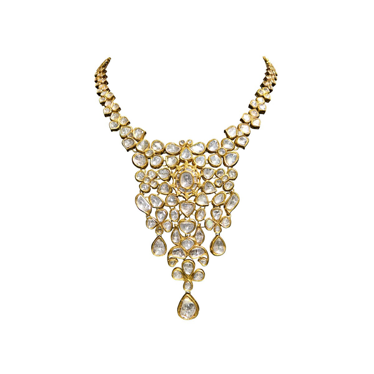 Colossal Canvas Polki Necklace