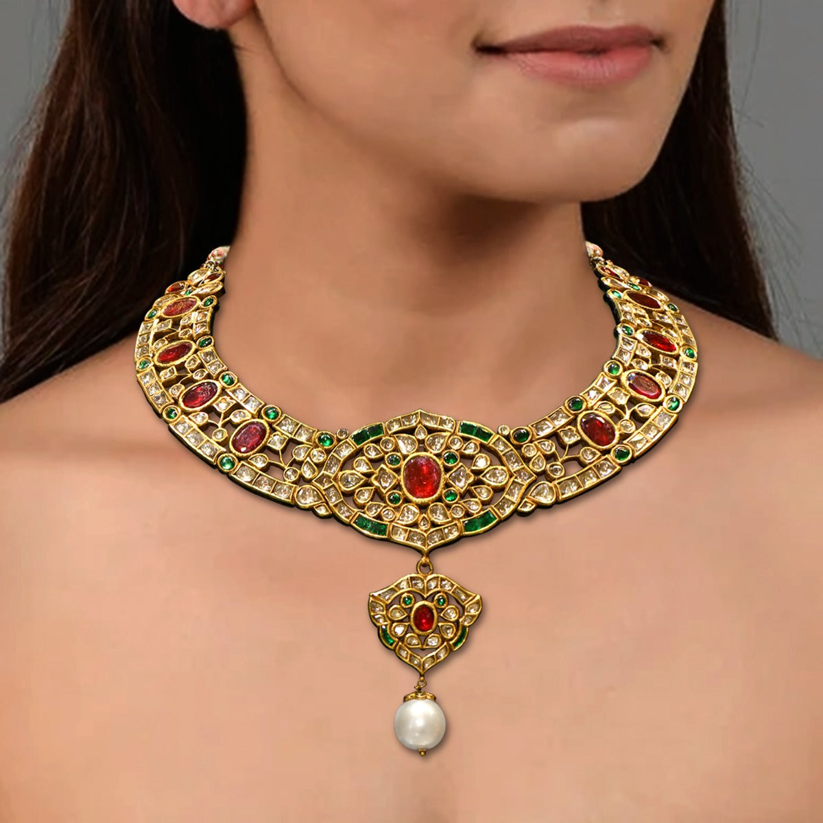 Madhuparna Polki Necklace