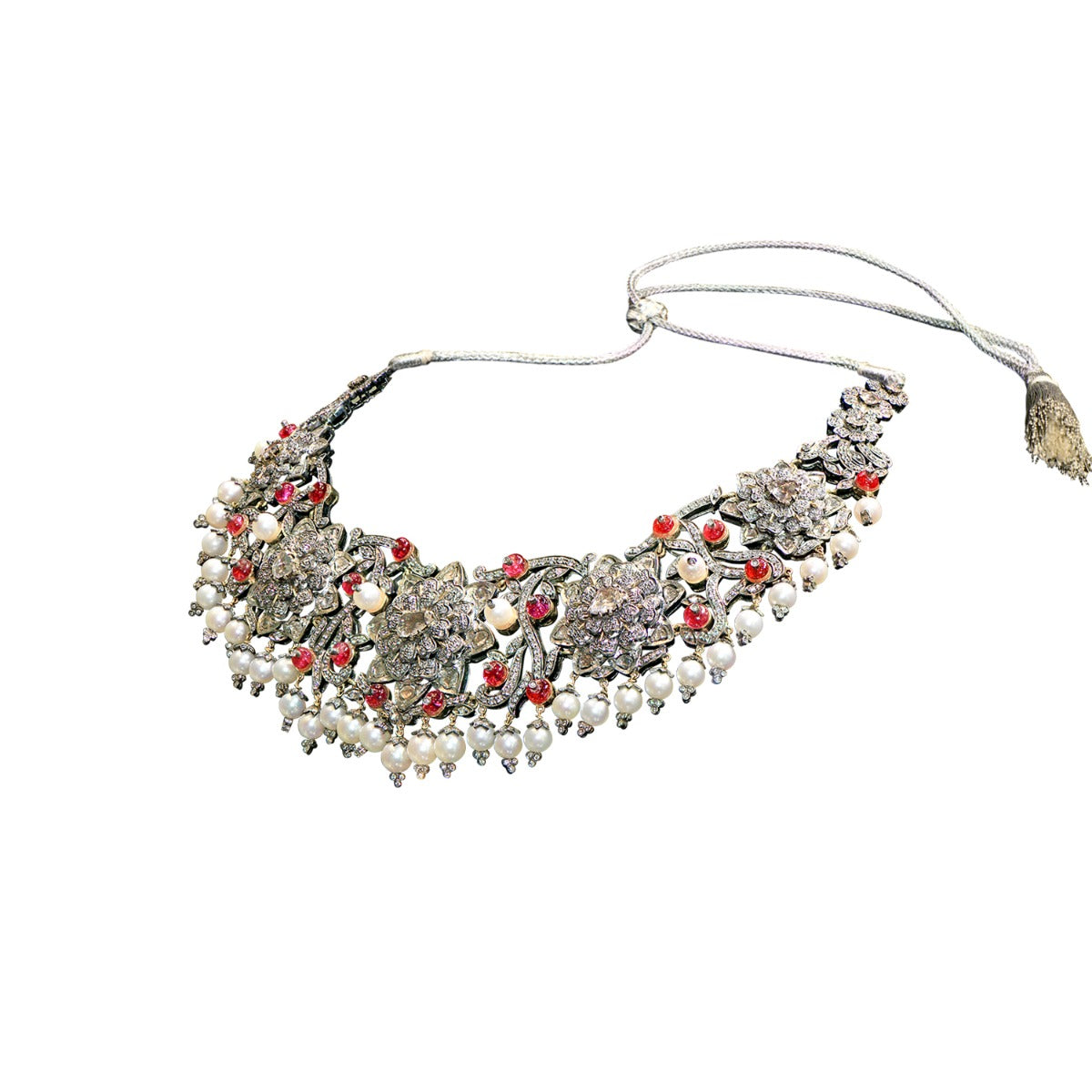 Ornate Bloom Polki Necklace