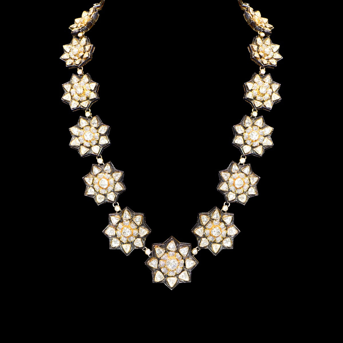 Periwinkle Polki Necklace Set