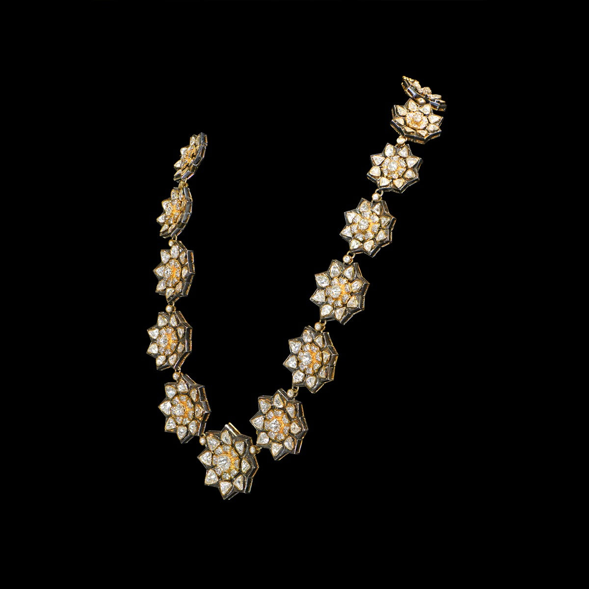 Periwinkle Polki Necklace Set