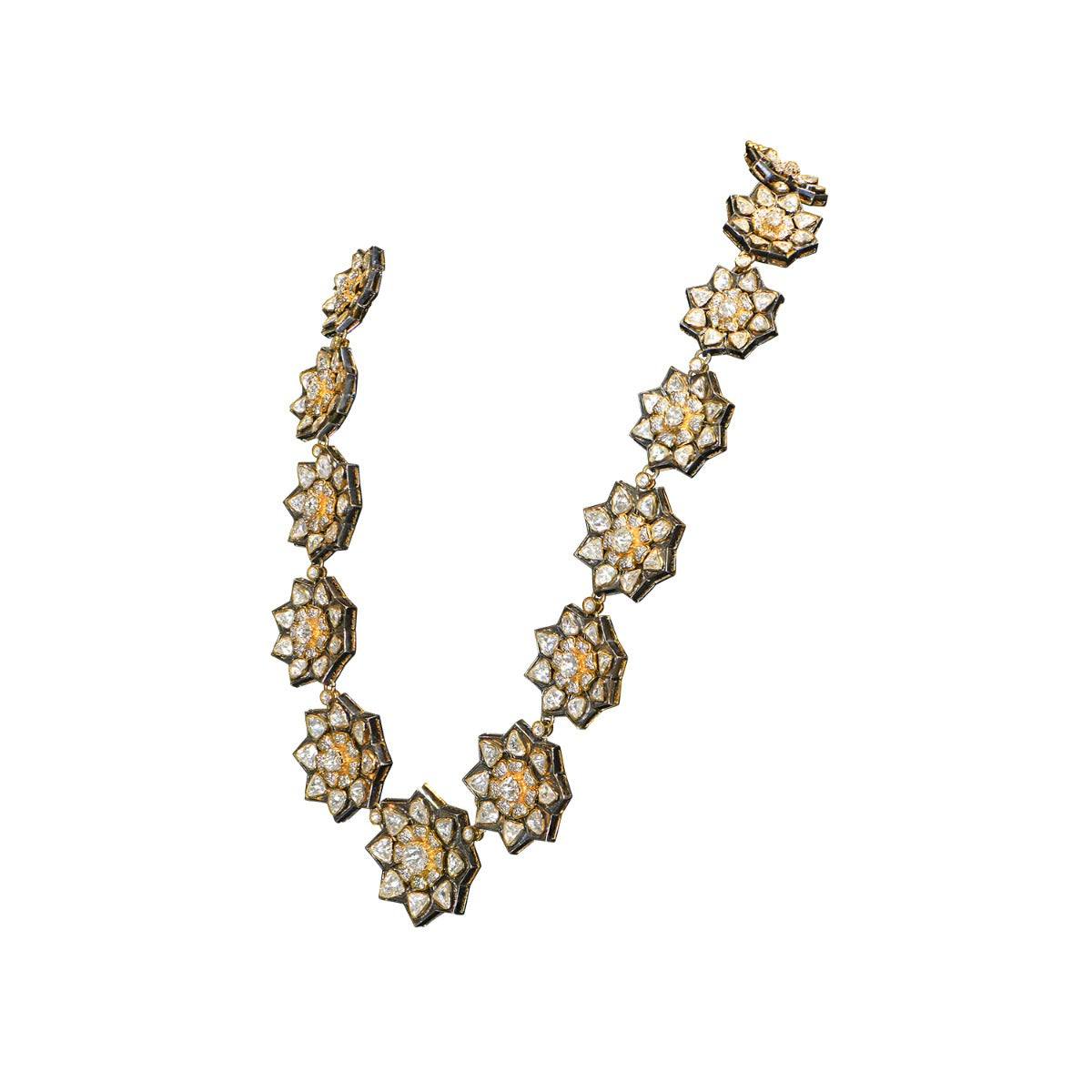 Periwinkle Polki Necklace Set